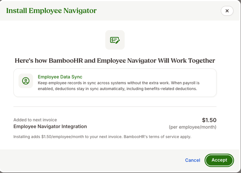 BambooHR Adds Employee Navigator Integration