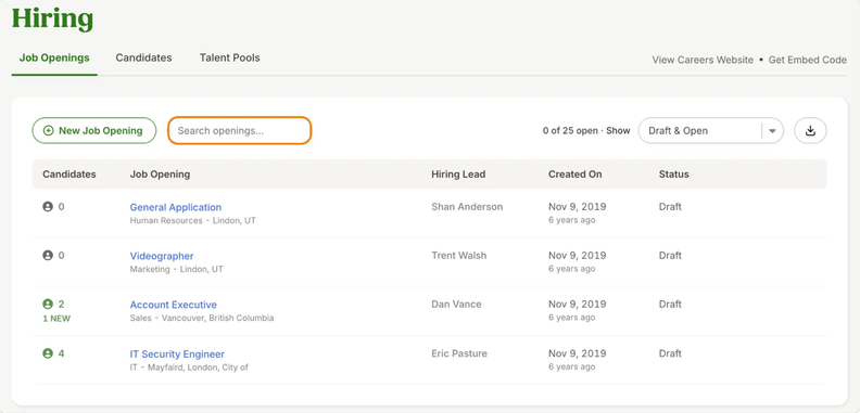 BambooHR's Enhanced Job Search and Background Check Tools