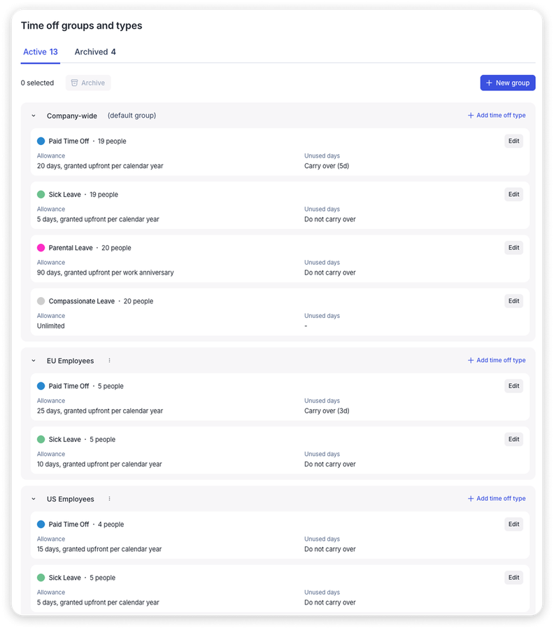 Float Launches Time-Off Grouping for Better Policy Control