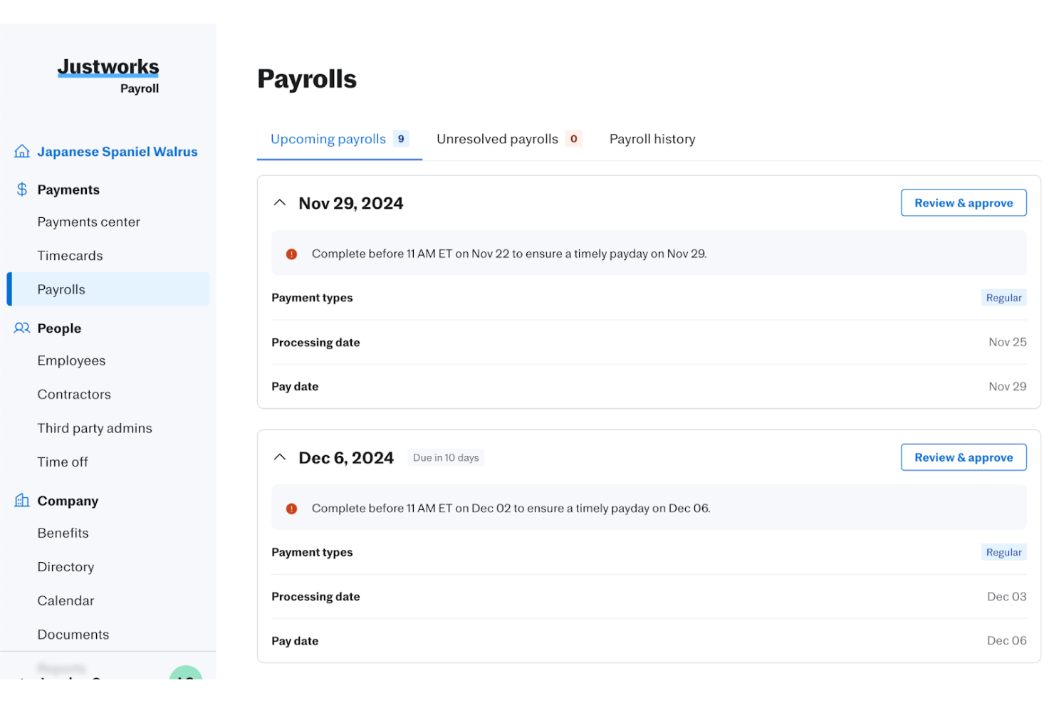 screenshot - Justworks Review: Pros, Cons, Features & Pricing