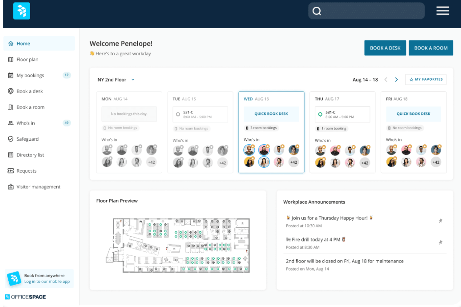 screenshot - OfficeSpace Review: Pros, Cons, Features & Pricing