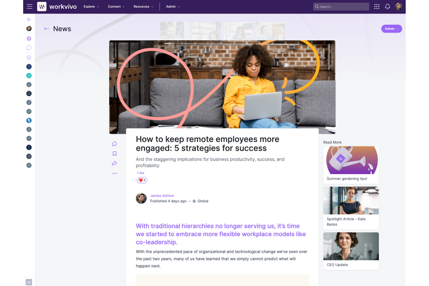 screenshot - Workvivo Review: Pros, Cons, Features & Pricing