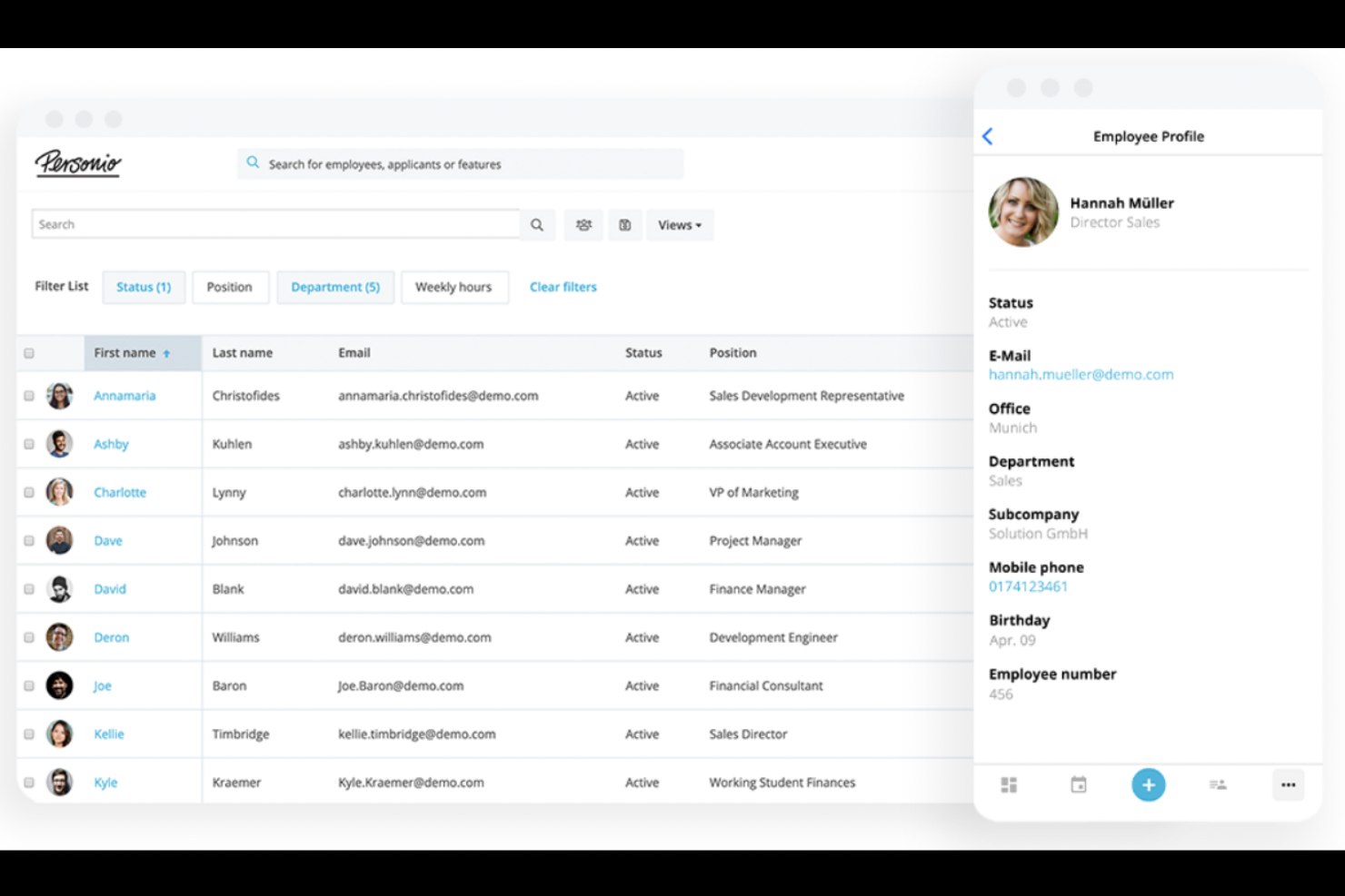 screenshot - Personio Review: Pros, Cons, Features & Pricing
