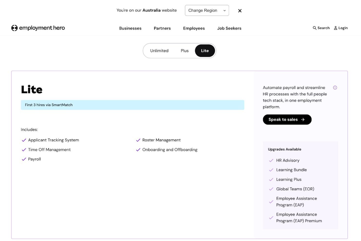screenshot - Employment Hero Review 2026: Pros, Cons, Features &amp; Pricing