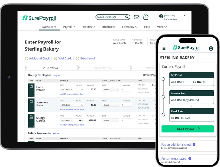 screenshot - SurePayroll Review: Pros, Cons, Features, and Pricing
