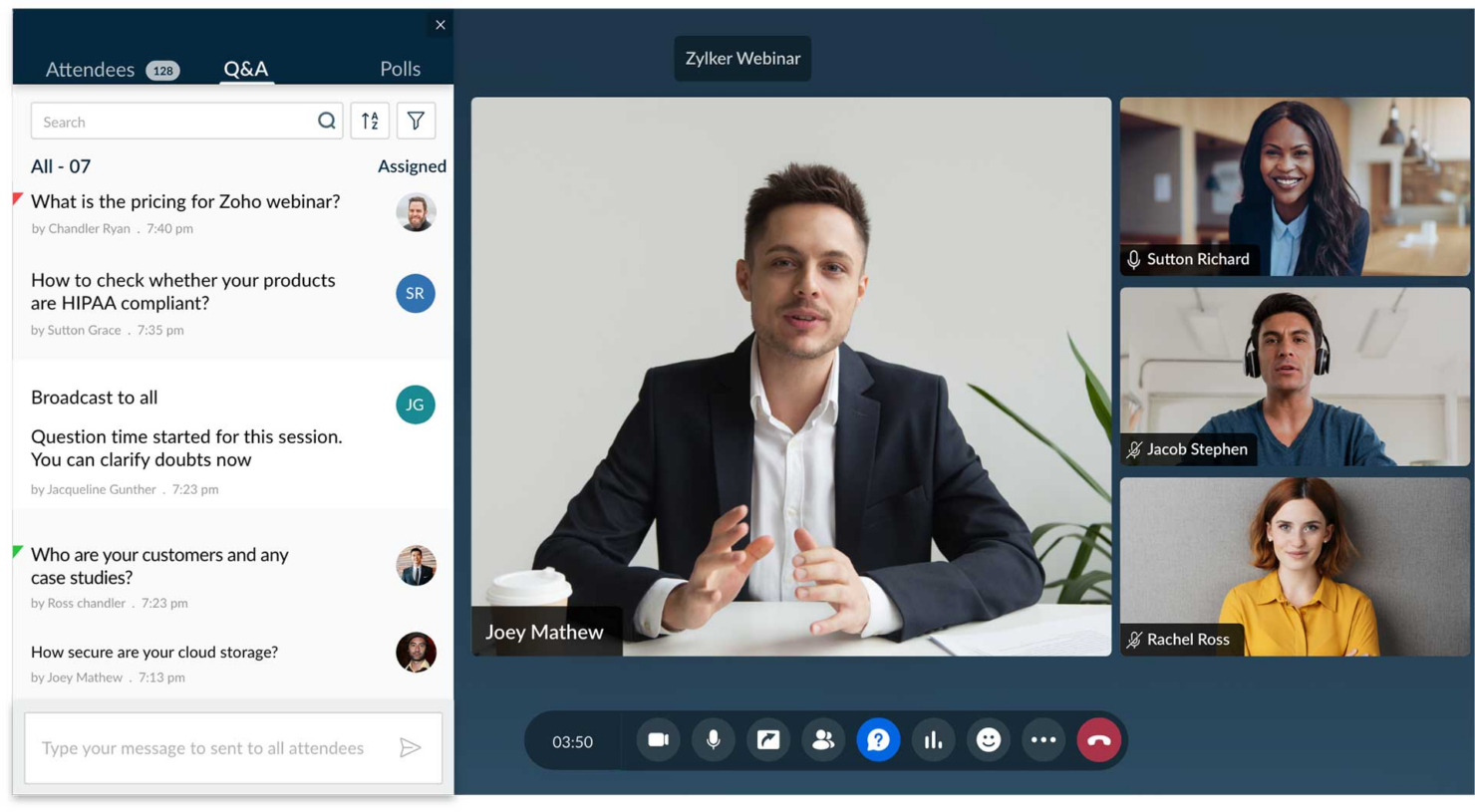 screenshot - Zoho Meeting Review: Pros, Cons, Features &amp; Pricing