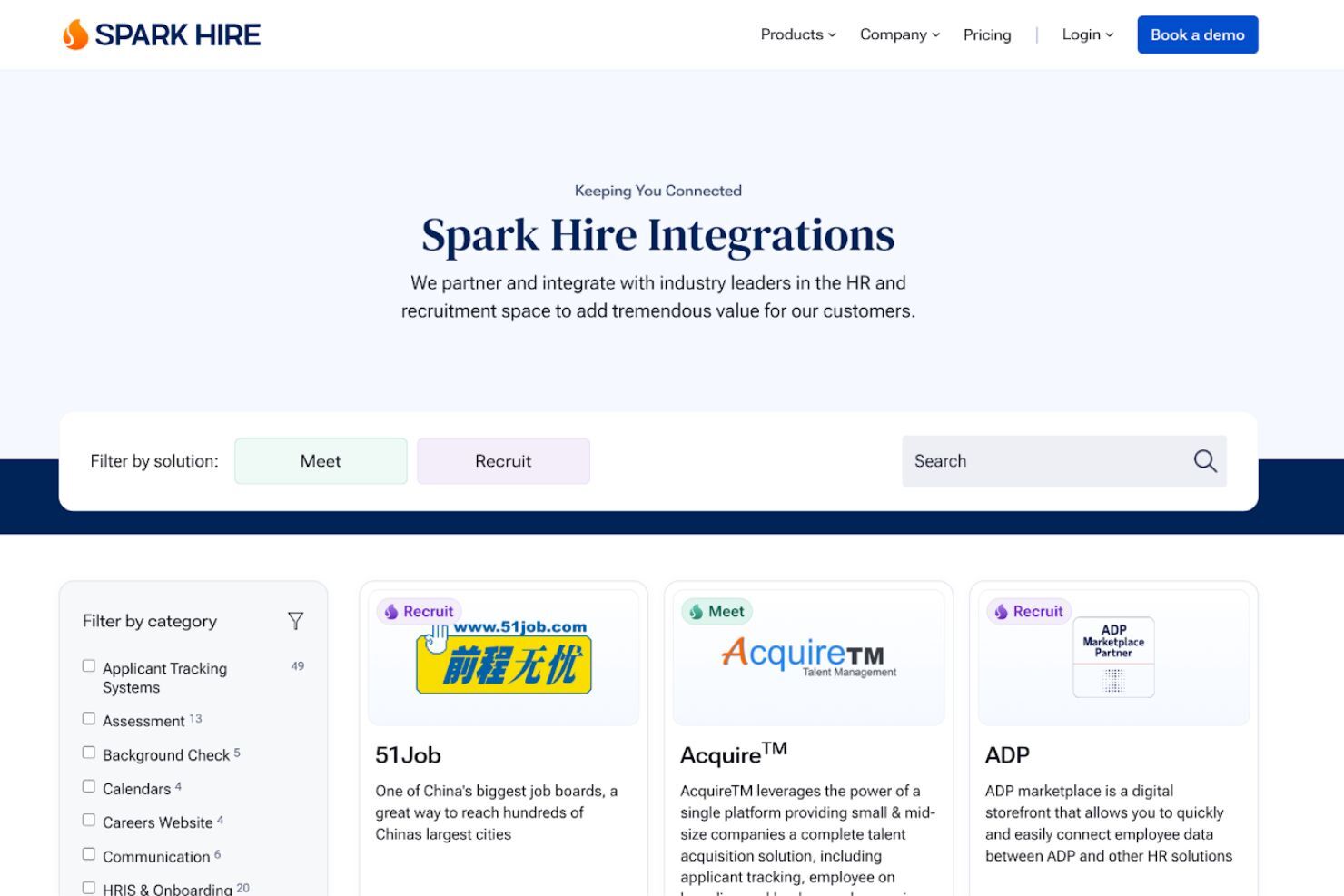 screenshot - Spark Hire Review: Pros, Cons, Features & Pricing