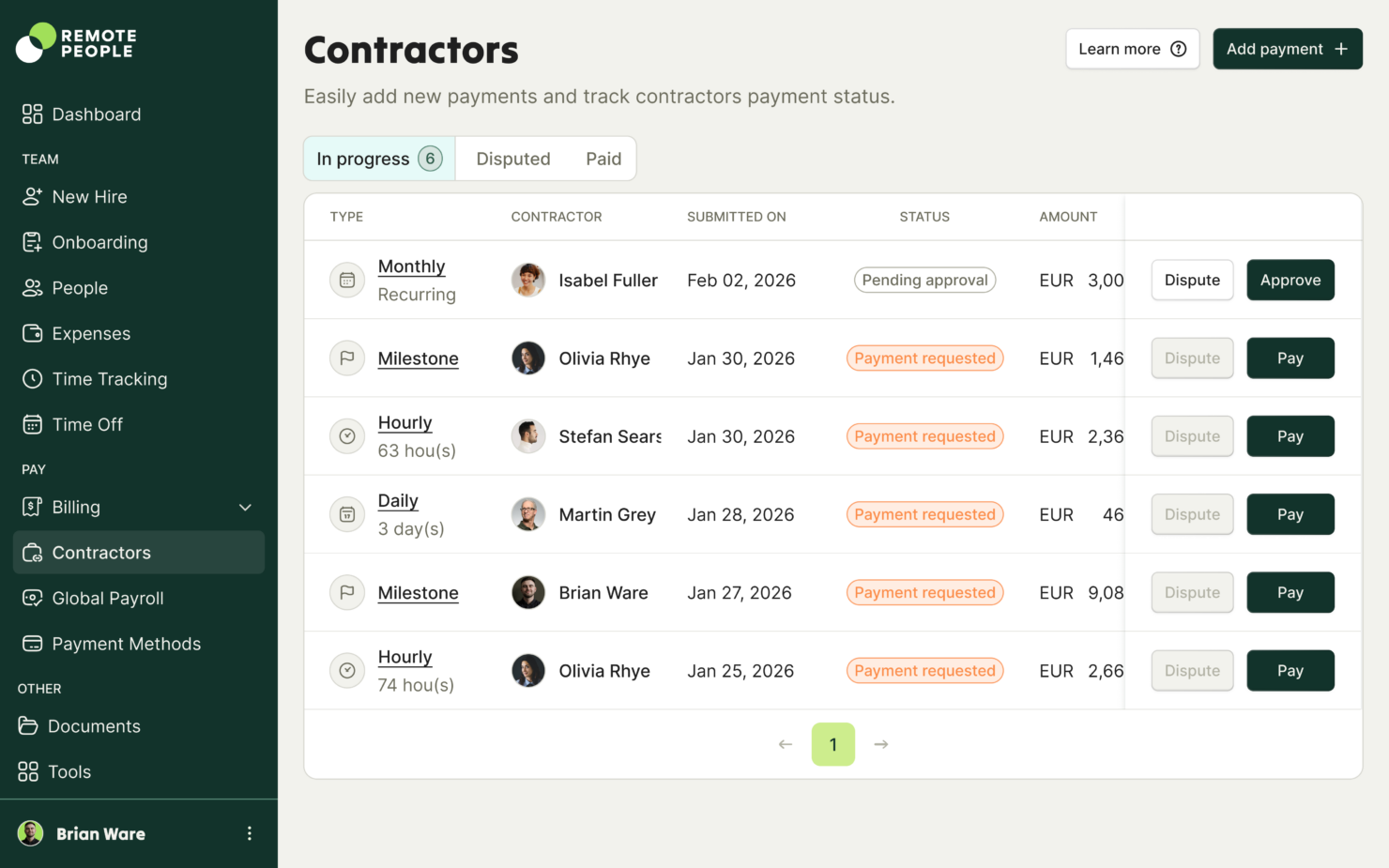 screenshot - Remote People Review: Pros, Cons, Features, and Pricing
