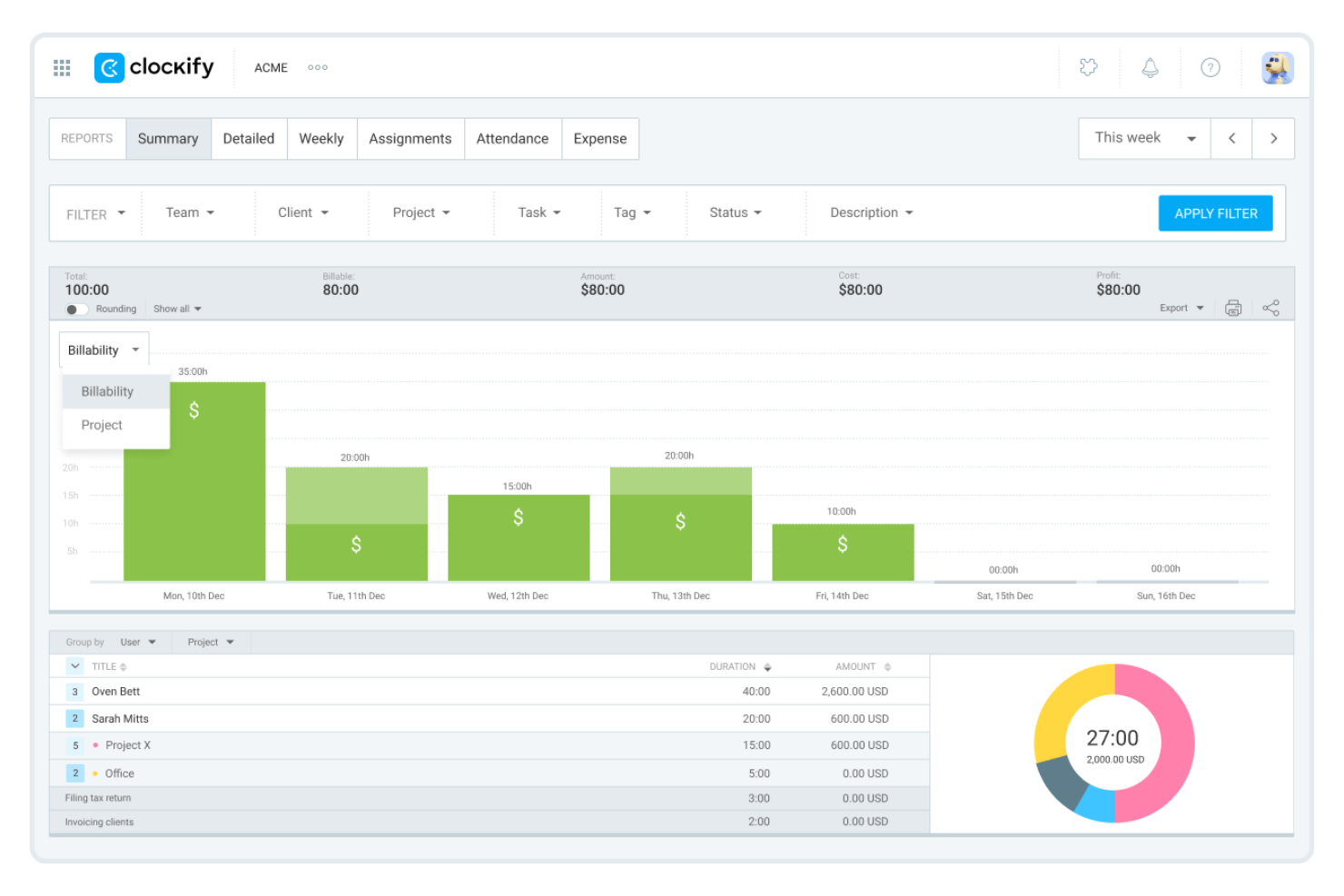 screenshot - Clockify Review: Pros, Cons, Features, and Pricing Explained