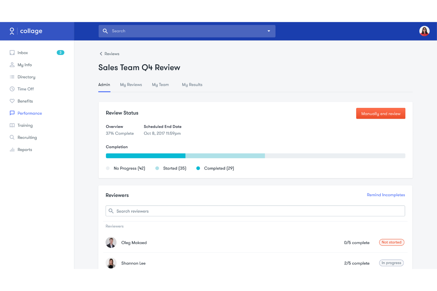 screenshot - Collage HR Review: Pros, Cons, Features, and Pricing Explained