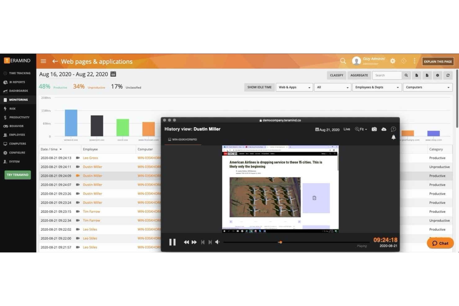 screenshot - Teramind Review: Pros, Cons, Features, and Pricing Explained