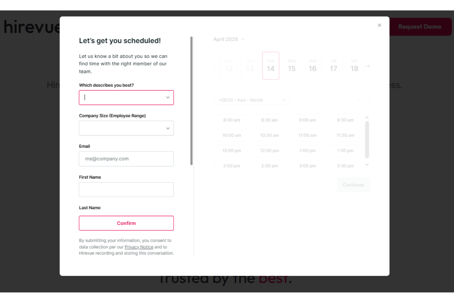 screenshot - Hirevue Review: Pros, Cons, Features, and Pricing Explained