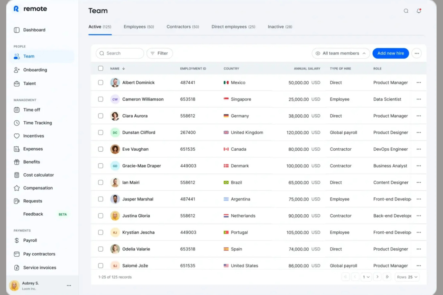Remote screenshot - 10 beste Dienstleistungen zur Übernahme der Arbeitgeberrolle in Paraguay im Jahr 2026