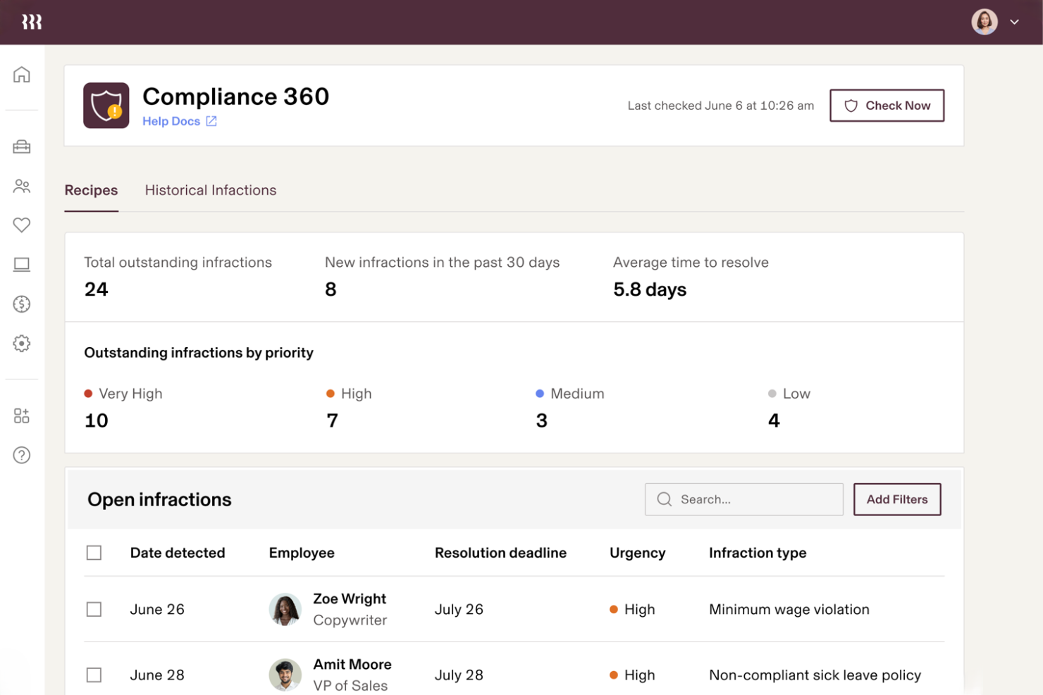 Rippling screenshot - 24 Meilleurs Logiciels RH Tout-en-Un Testés en 2026