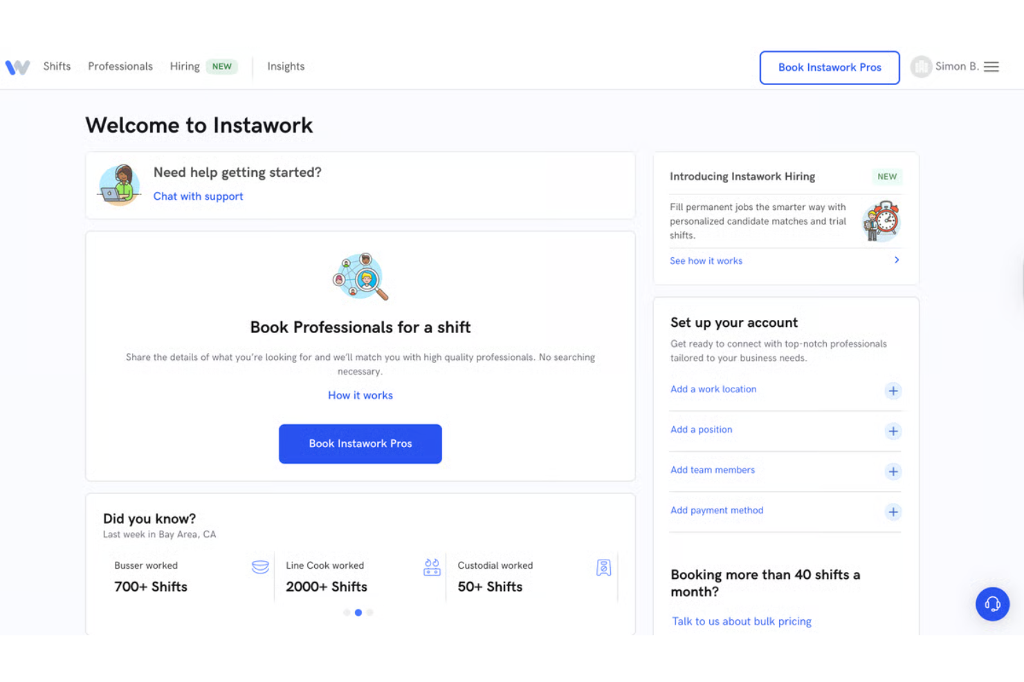 Instawork screenshot - 13 meilleurs logiciels de gestion de main-d’œuvre temporaire évalués en 2026