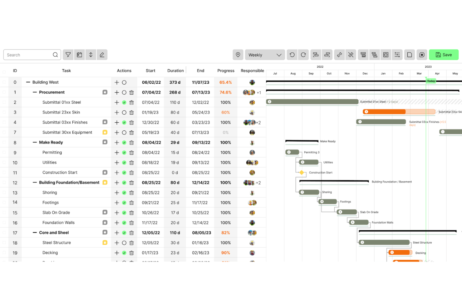 Outbuild screenshot - 15 Meilleurs Logiciels de Planification des Employés du Bâtiment Passés en Revue en 2026