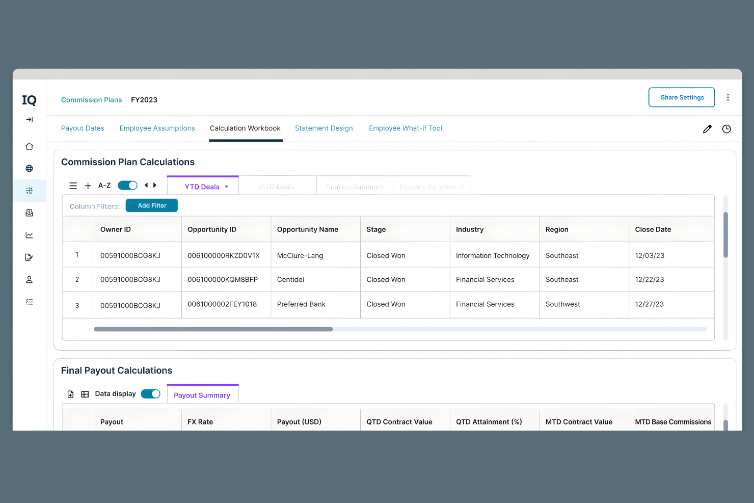 CaptivateIQ screenshot - 22 Meilleurs Logiciels de Gestion de la Rémunération Incitative de 2026
