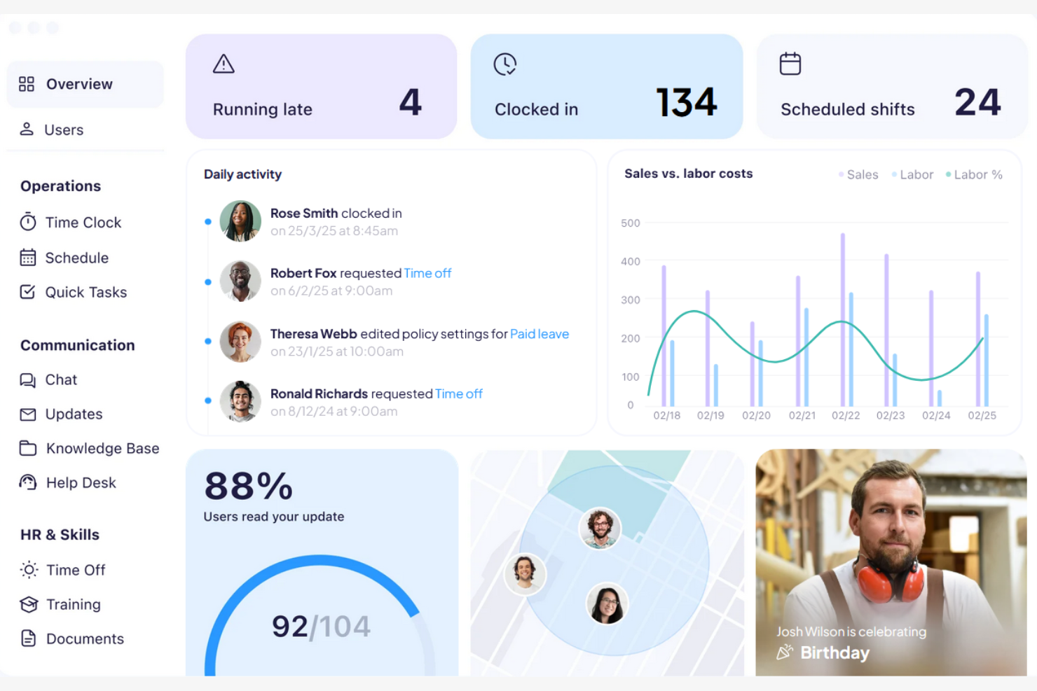 Connecteam screenshot - 10 beste Mitarbeiter-Kommunikations-Apps im Test 2026