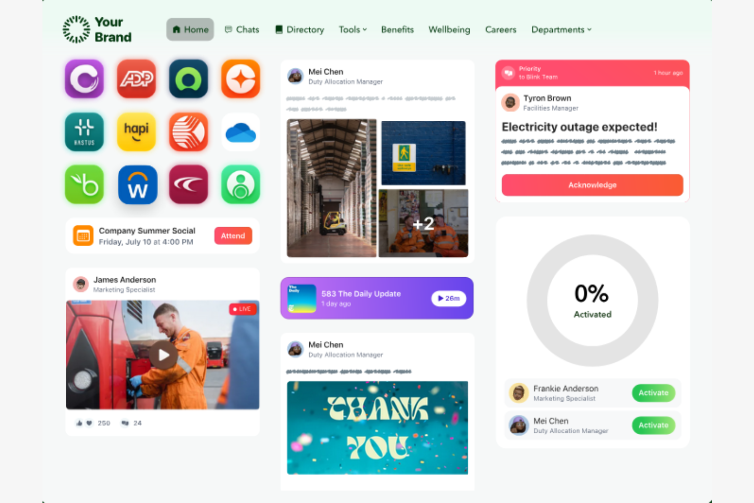Blink screenshot - 15 Beste Mitarbeiter-Kommunikations-Apps im Test 2026