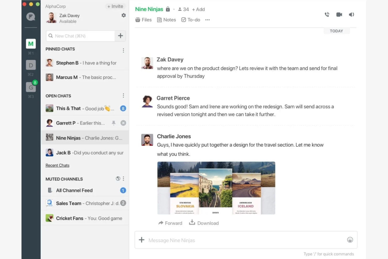 Flock screenshot - 15 meilleures applications de communication pour les employés analysées en 2026