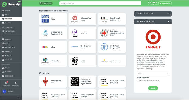 Bonusly screenshot - 16 Beste KI-Software-Tools zur Mitarbeiteranerkennung im Test 2026