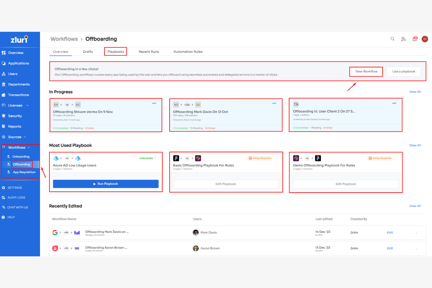 Zluri screenshot - 14 Beste KI-Offboarding-Tools im Test 2026