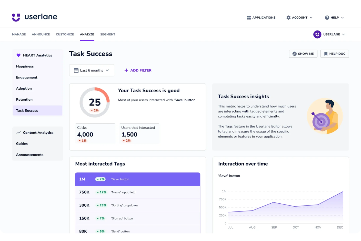 Userlane screenshot - 13 meilleurs outils d’IA pour la gestion du changement analysés en 2026