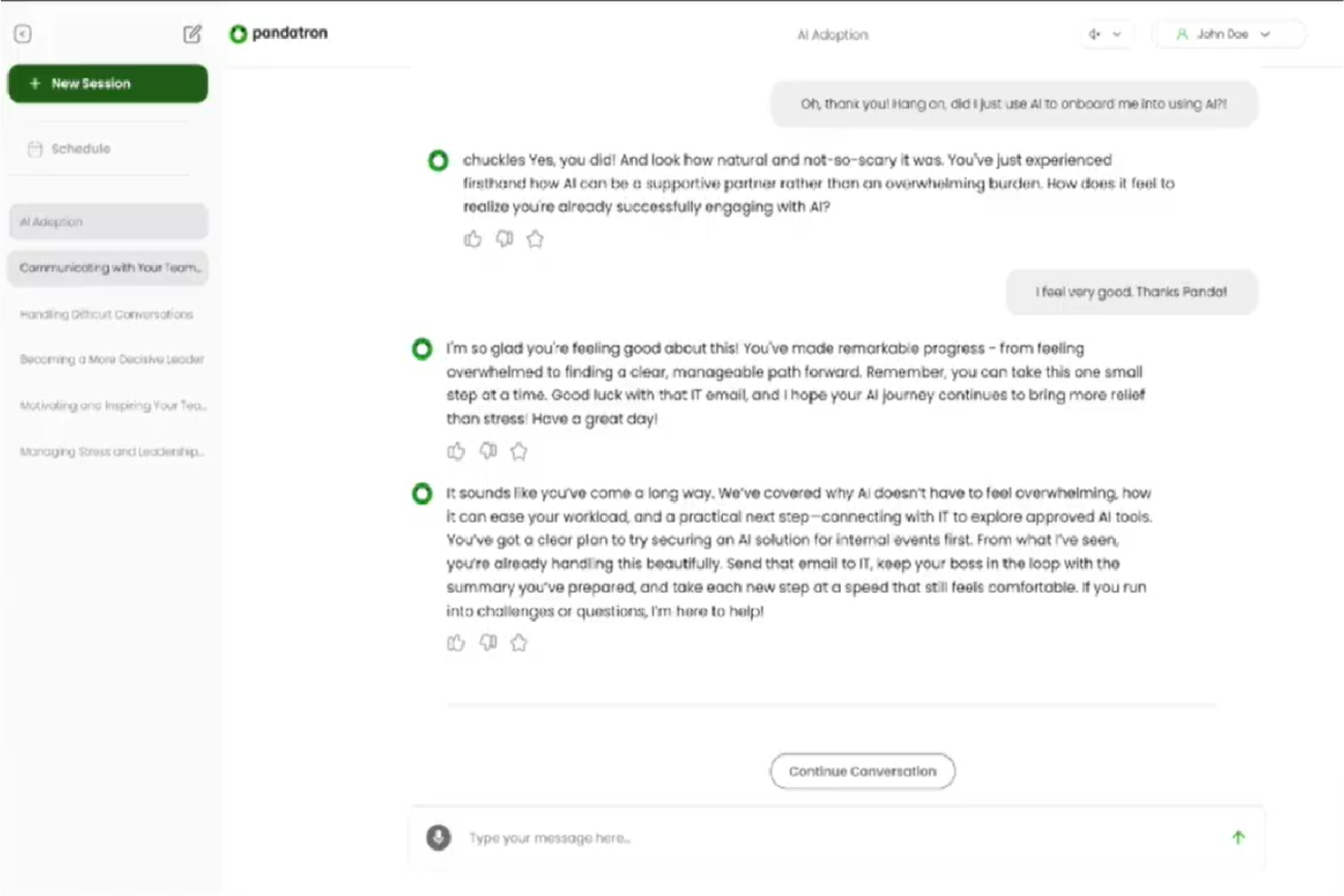 Pandatron screenshot - 17 beste KI-Tools für Change Management im Test 2026