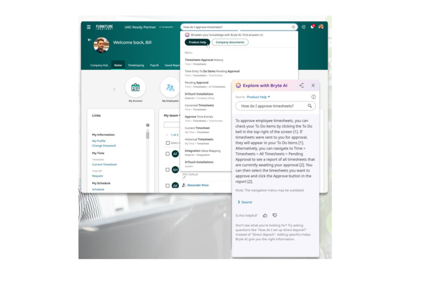 UKG Bryte AI screenshot - 13 Meilleurs Logiciels de Paie IA Passés en Revue en 2026