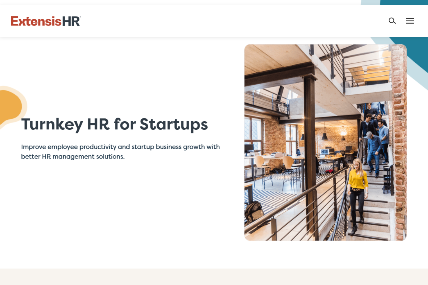 ExtensisHR screenshot - 15 meilleurs services RH pour les startups en 2026 : Analyse complète