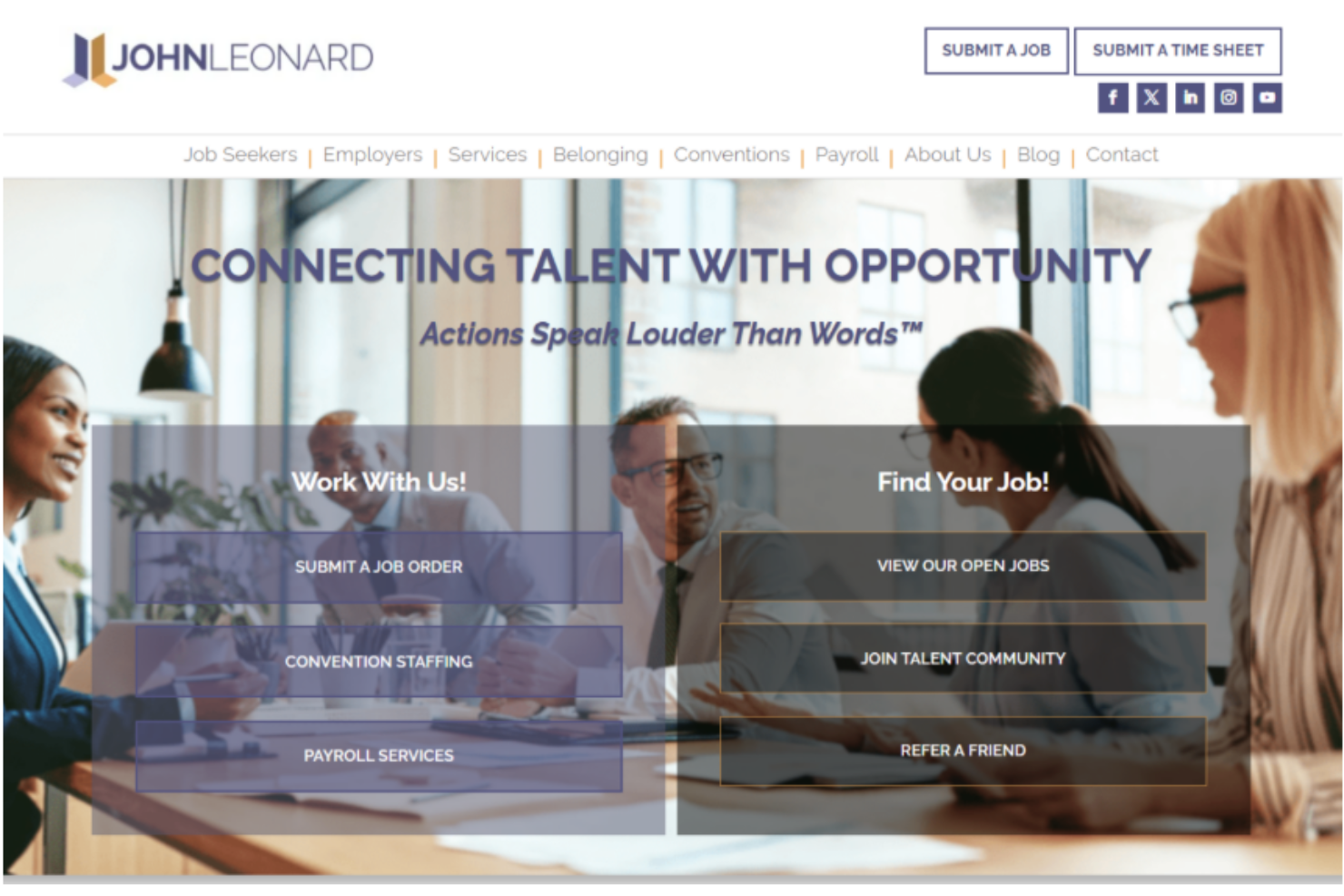 JohnLeonard screenshot - 16 Meilleures Agences de Recrutement à Boston Évaluées en 2026