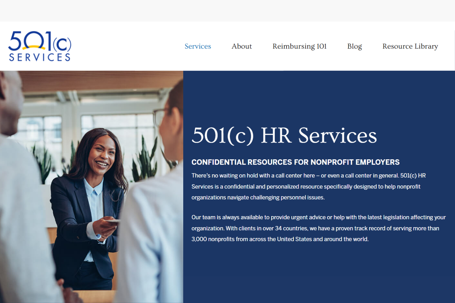 501(c) HR Services screenshot - 10 Meilleurs Services RH pour Associations à Découvrir en 2026