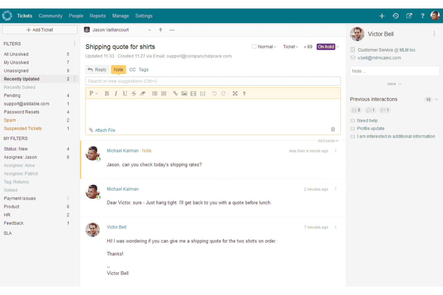 Helprace screenshot - 28 Meilleurs Logiciels de Base de Connaissances Evalués en 2026