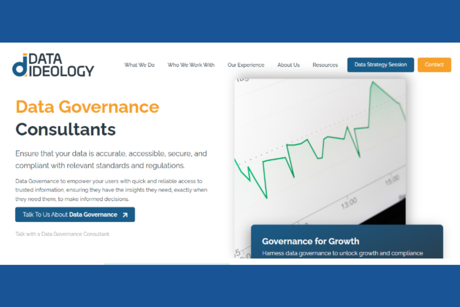 Data Ideology screenshot - 13 Meilleurs Consultants en Gouvernance des Données de 2026 : Analyse