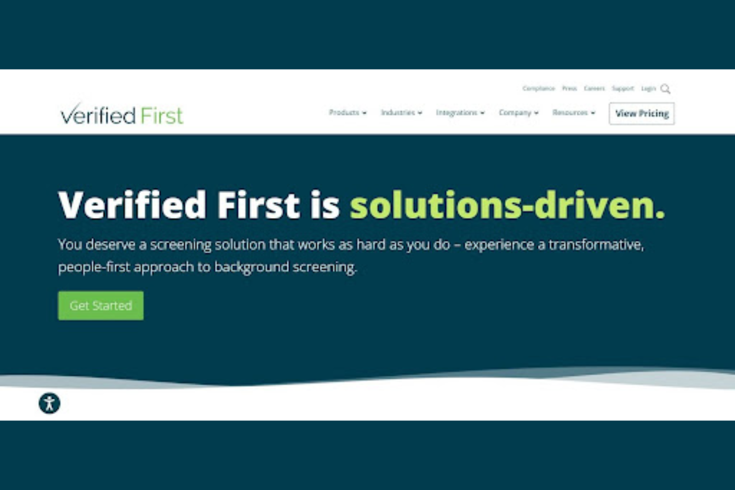 VerifiedFirst screenshot - 20 der besten Überprüfungsdienste für Mitarbeitende im Test 2026