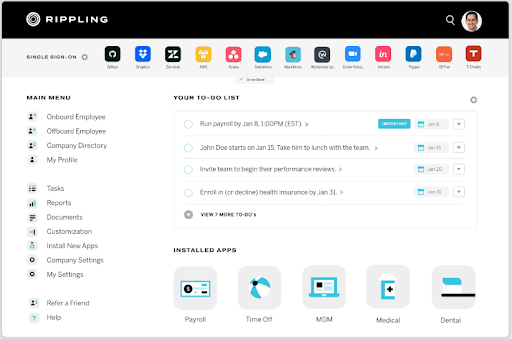 Rippling screenshot - 20 Beste Factorial-Alternativen im Test 2026