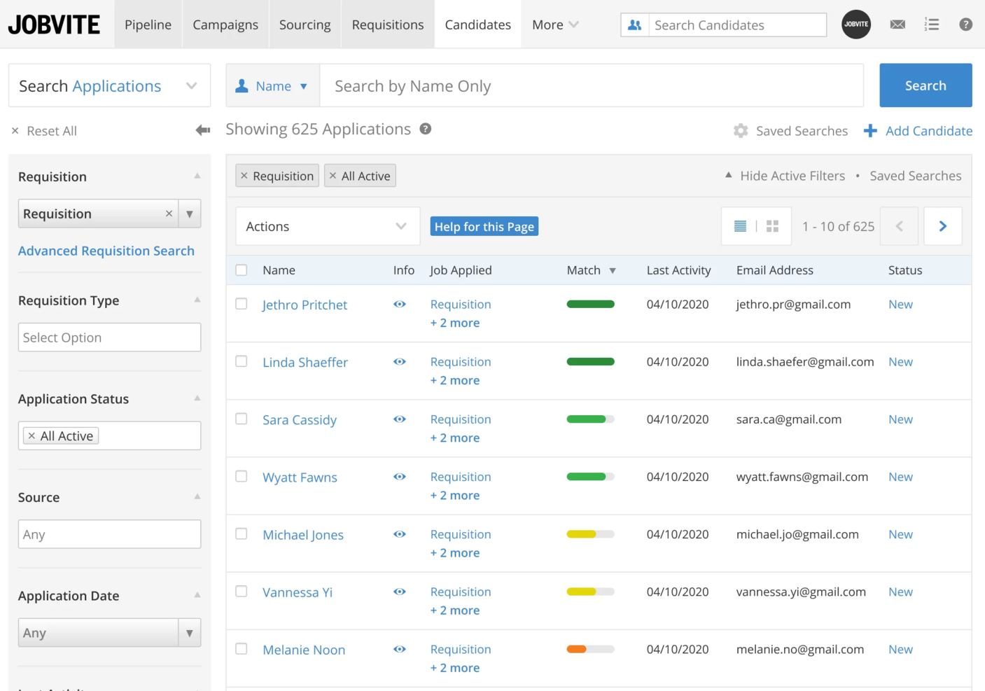 Jobvite screenshot - 19 Beste JazzHR-Alternativen im Test 2026