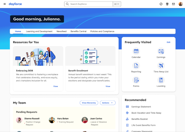 Dayforce screenshot - 20 Beste ClearCompany-Alternativen 2026: Im Test