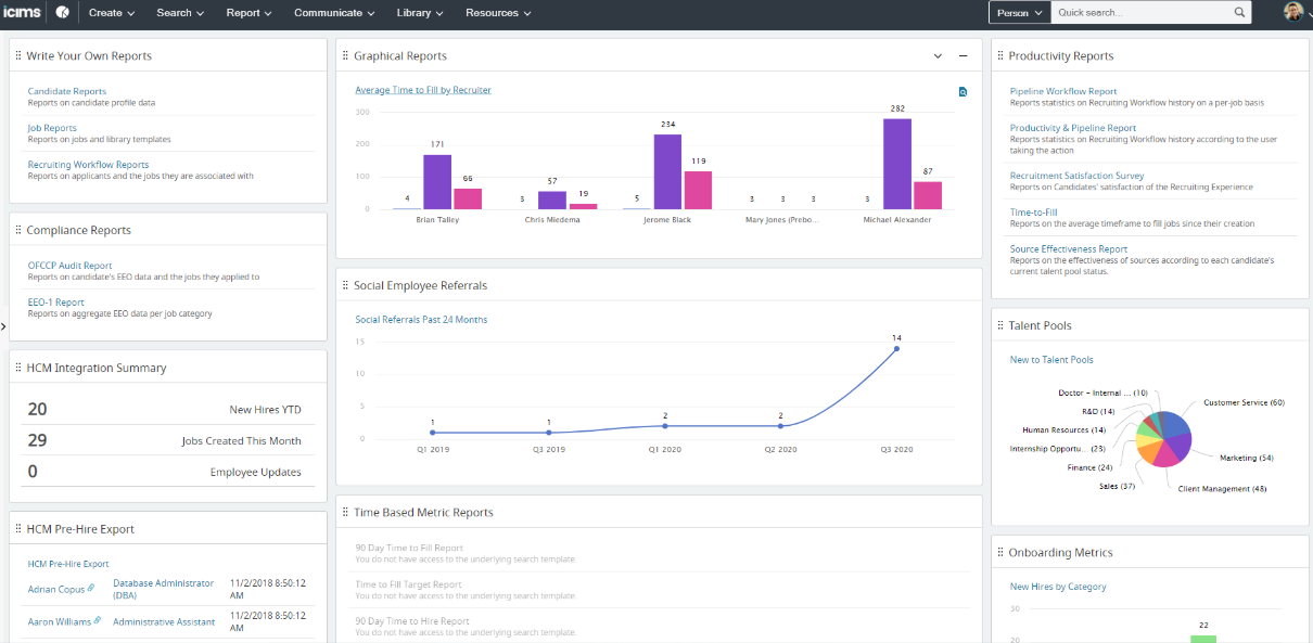 iCIMS Talent Cloud screenshot - 20 meilleures alternatives à ClearCompany en 2026 : Analyse complète