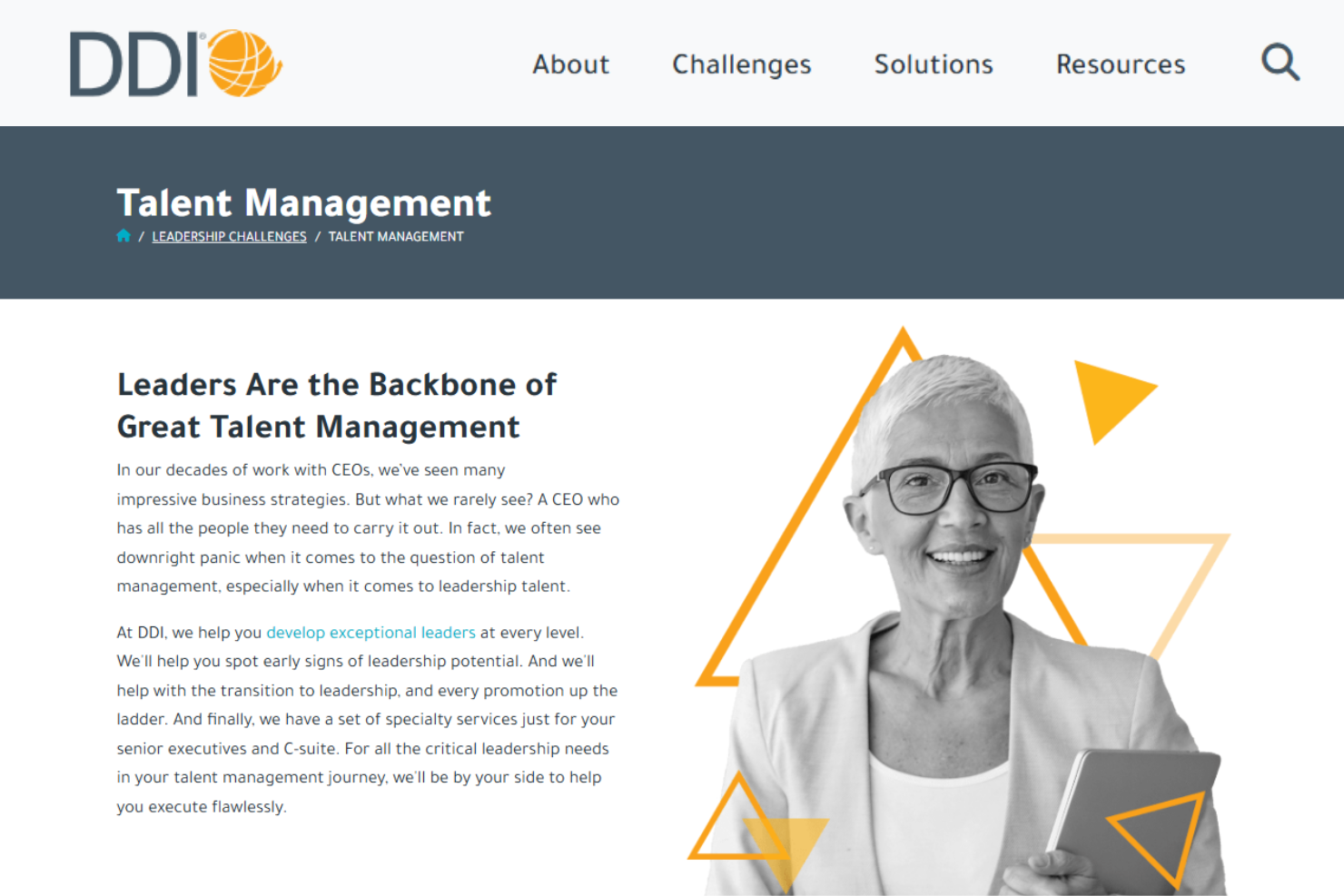 Development Dimensions International (DDI) screenshot - 15 beste Talentmanagement-Dienstleister im Test 2026