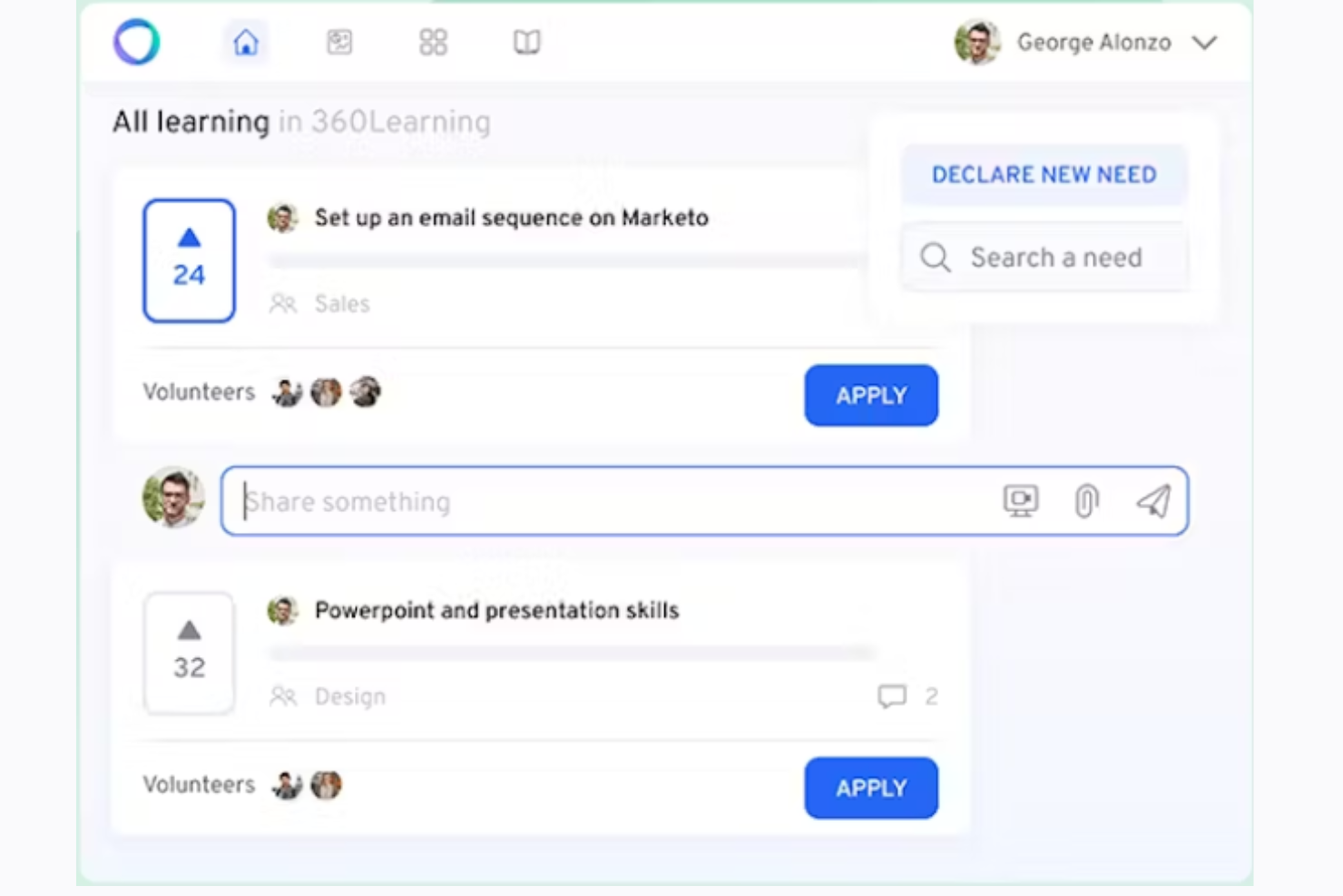 360Learning screenshot - 14 Beste iSpring Learn Alternativen im Test 2026