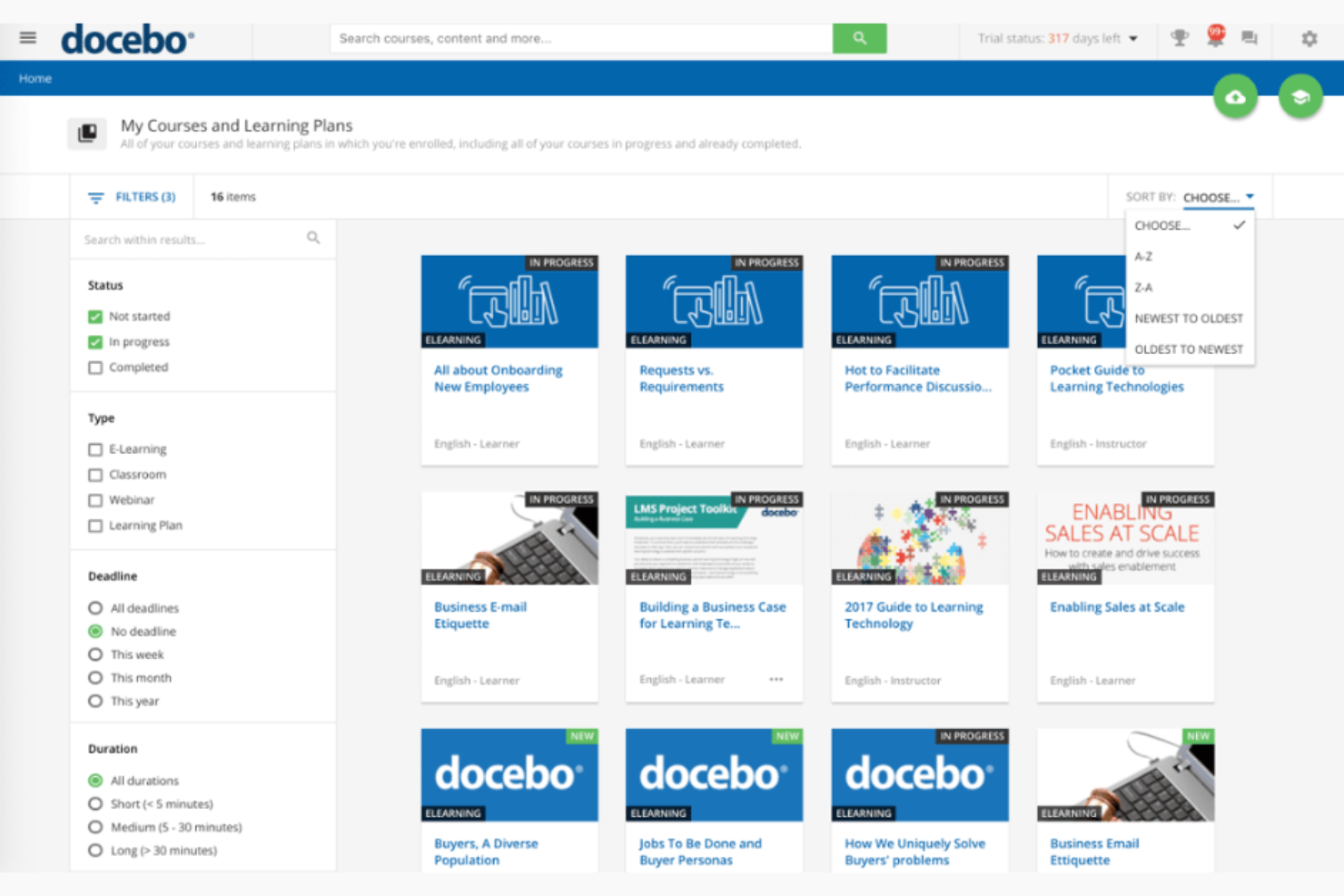 Docebo screenshot - 14 Beste iSpring Learn Alternativen im Test 2026