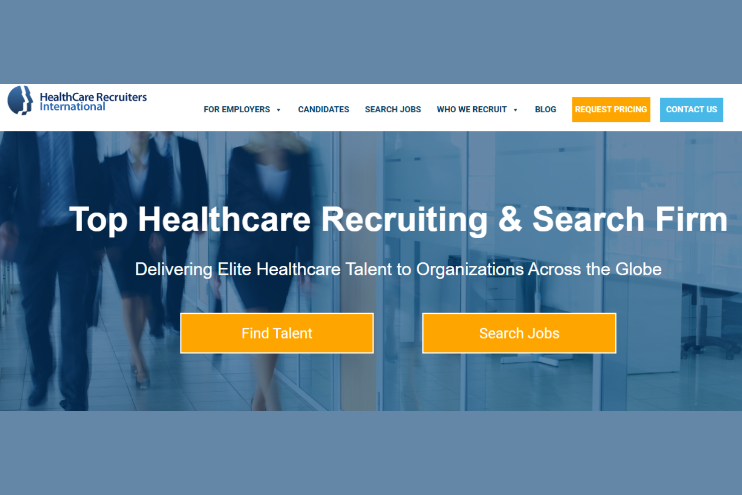 HealthCare Recruiters International screenshot - 20 Meilleures Entreprises de Recrutement en Santé Passées en Revue en 2026