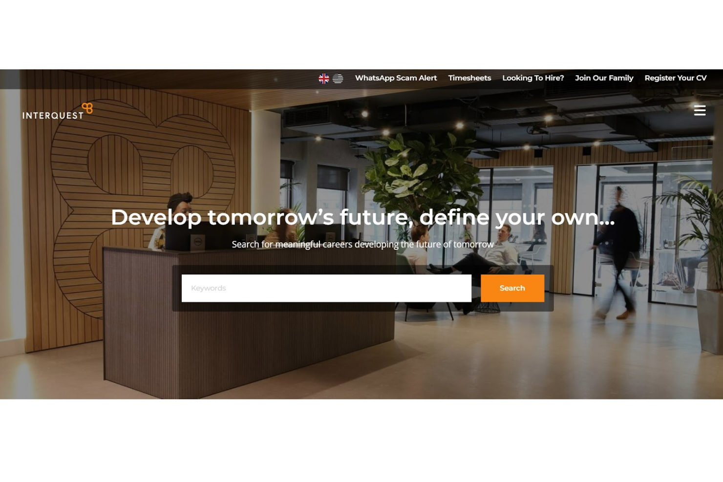 InterQuest Group screenshot - 10 meilleures entreprises de recrutement tech examinées en 2026