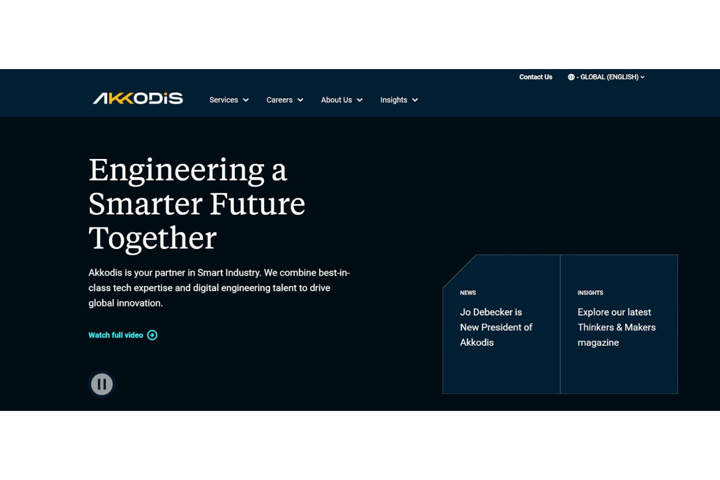 Akkodis screenshot - 10 meilleures entreprises de recrutement tech examinées en 2026