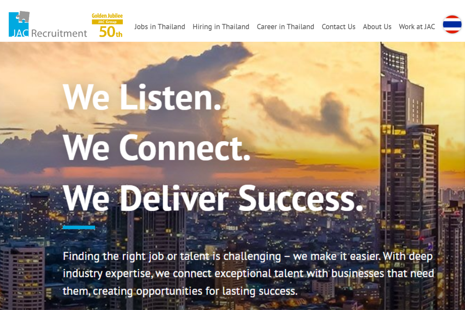 JAC Recruitment Thailand screenshot - 10 Beste Personalvermittlungsfirmen in Thailand im Jahr 2026 bewertet