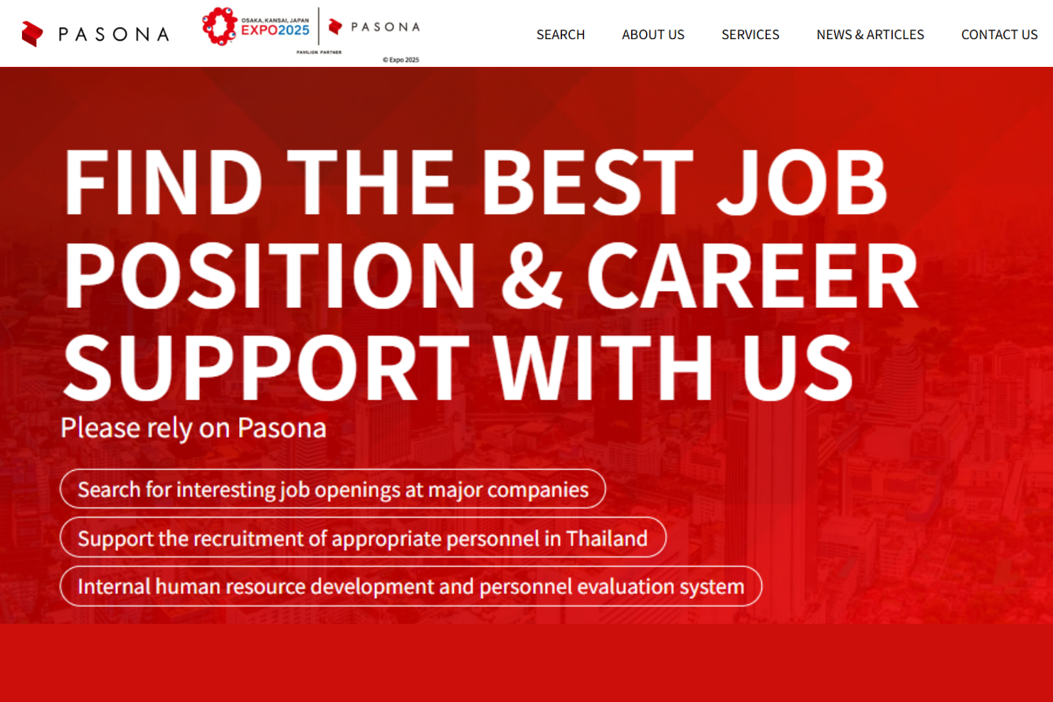 Pasona Thailand screenshot - 10 Beste Personalvermittlungsfirmen in Thailand im Jahr 2026 bewertet