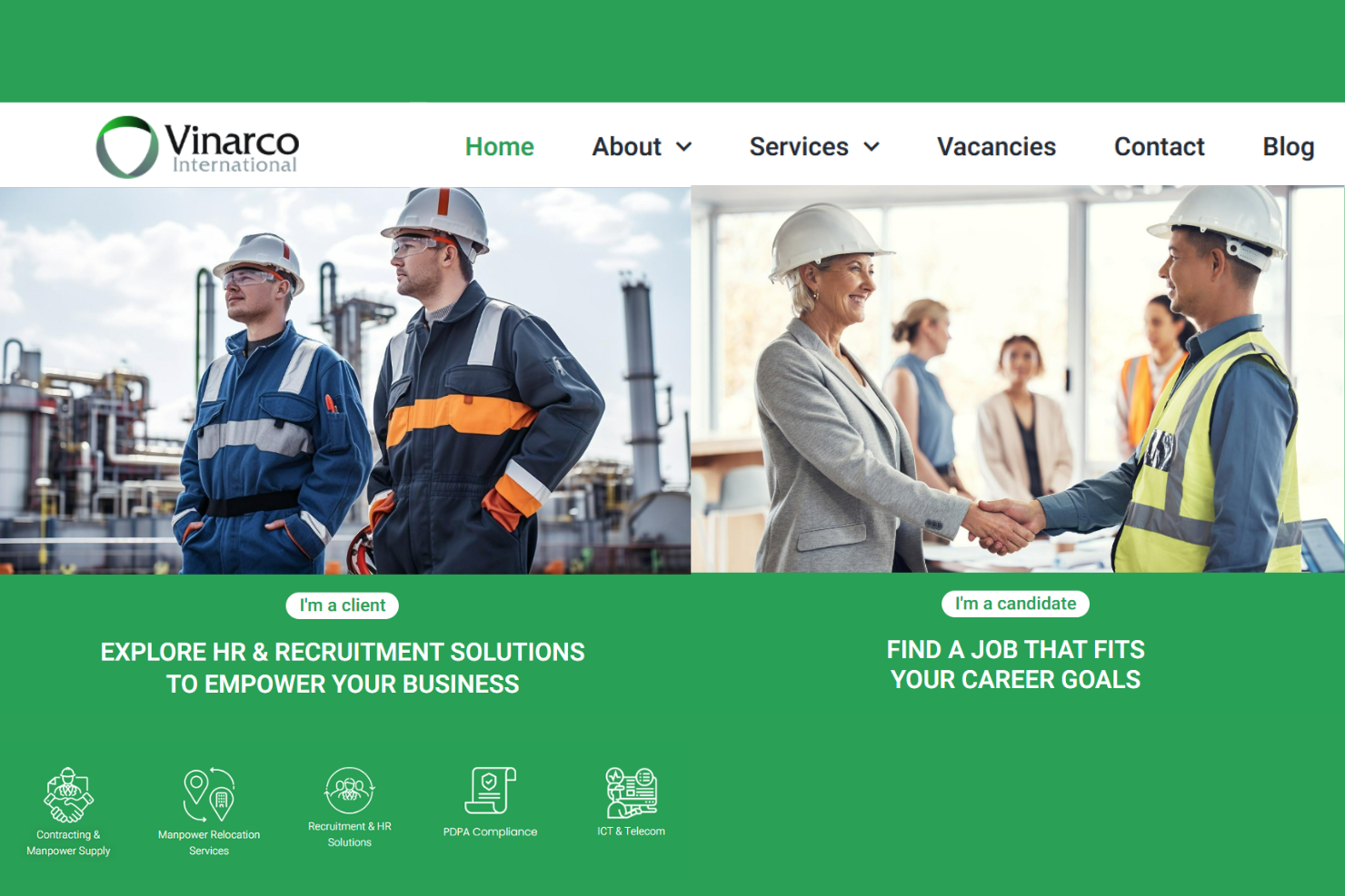 Vinarco Recruitment Solutions screenshot - 10 meilleures agences de recrutement en Thaïlande évaluées en 2026