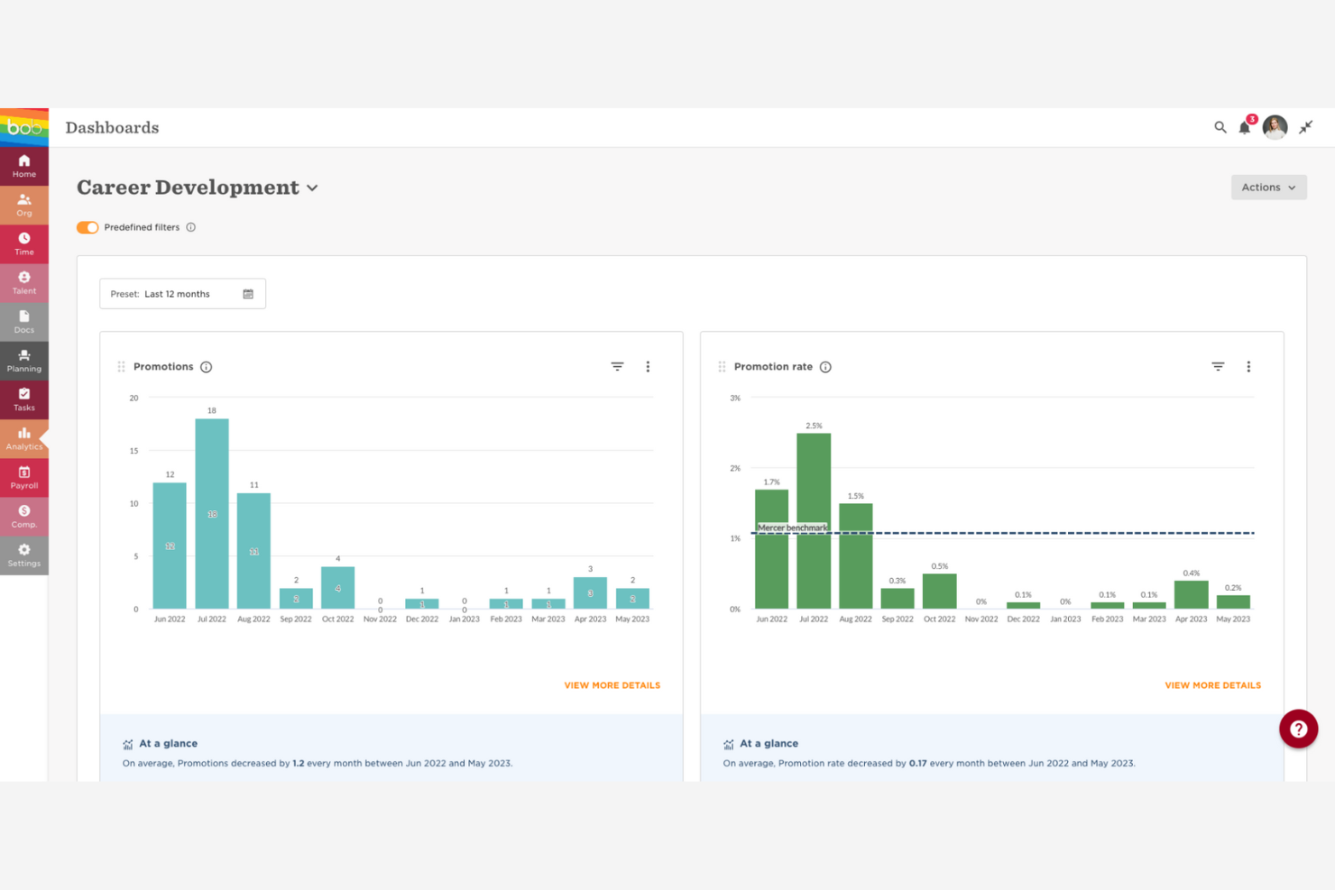 HiBob screenshot - 10 Meilleurs SIRH Mondiaux de 2026 : Évalués et Comparés