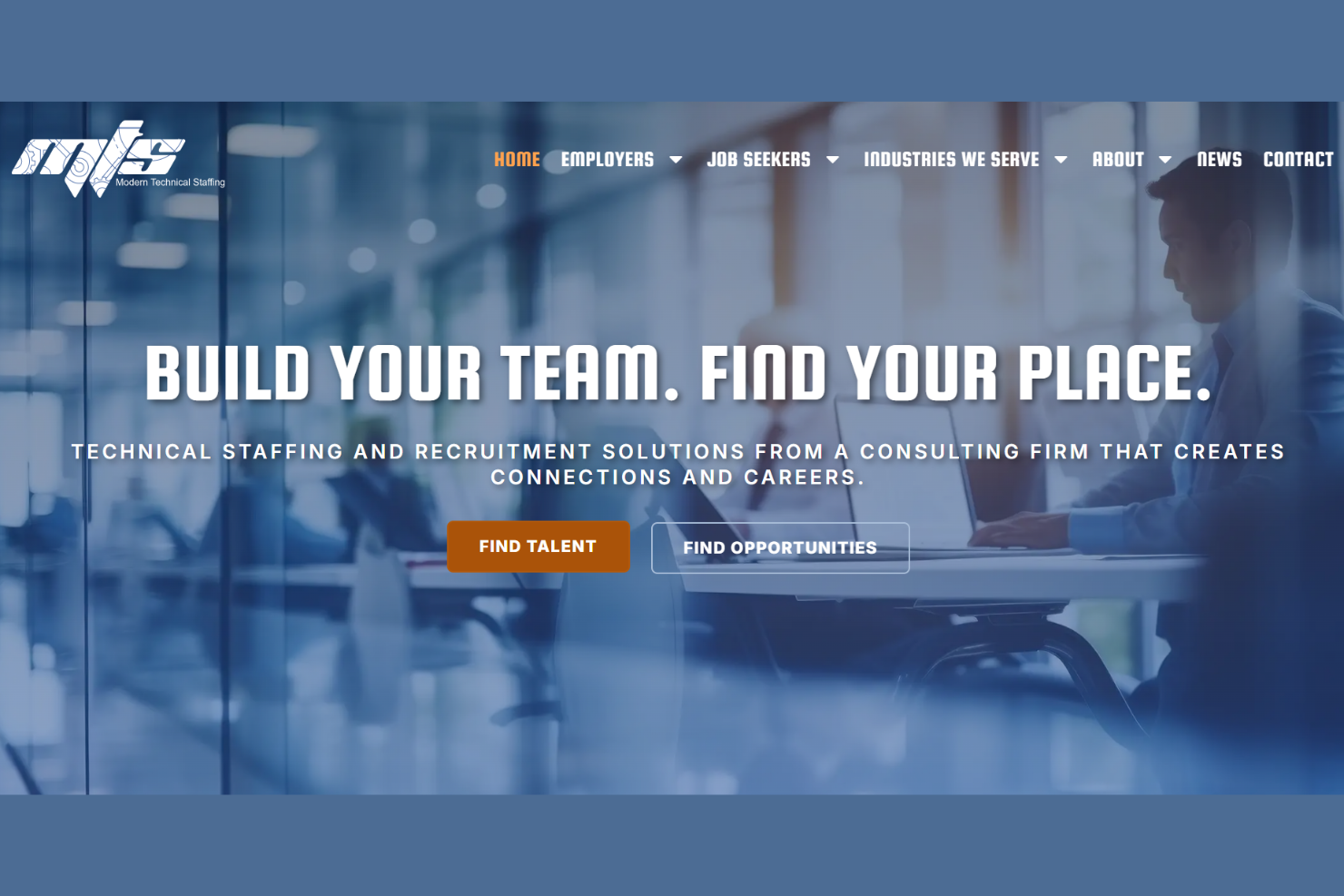 MTS Recruiting screenshot - 10 meilleures agences de recrutement en ingénierie de 2026